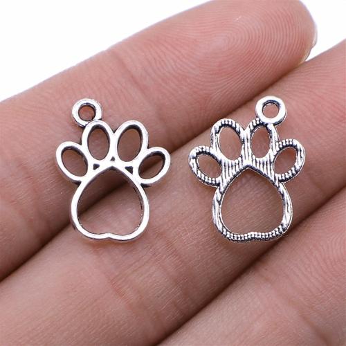 Zinc Alloy Jewelry Pendants, Claw, antique silver color plated, DIY 