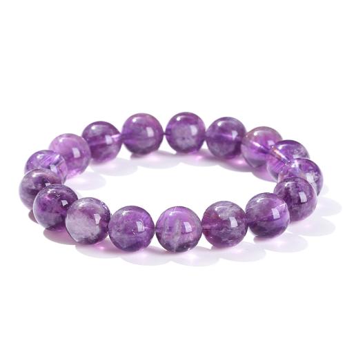 Quartz de peau de lapin bracelet, Rond, fait à la main, bijoux de mode & pour femme, beads length 11-12mm Environ 6-8 pouce, Vendu par PC