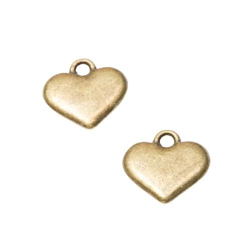 Zinc Alloy Heart Pendants, DIY [