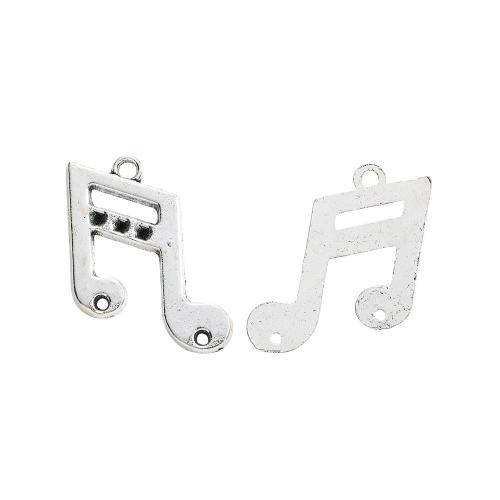 Musical Instrument Shaped Zinc Alloy Pendants, Music Note, DIY [