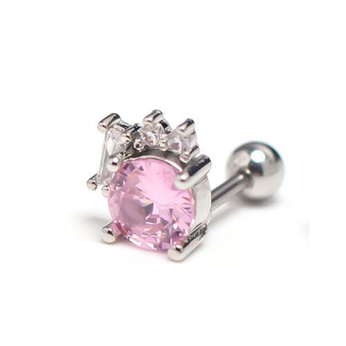 Arito de imitación de diamante de acero inoxidable, acero inoxidable 304, Recubrimiento iónico al vacío, Joyería & para mujer & con diamantes de imitación, más colores para la opción, 8x15mm, Vendido por UD