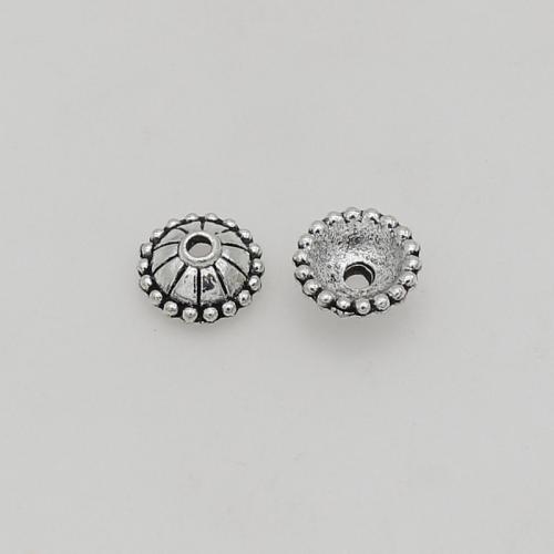 Zinc Alloy Bead Caps, silver color plated, DIY Approx 2mm, Approx 