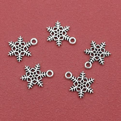 Zinc Alloy Jewelry Pendants, Snowflake, silver color plated, DIY Approx 1.5mm, Approx 