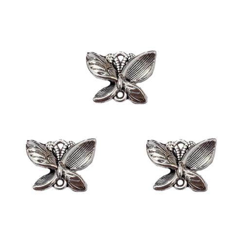 Animal Zinc Alloy Connector, Butterfly, antique silver color plated, DIY & 1/1 loop Approx 