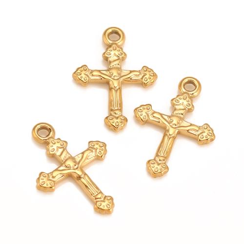 Stainless Steel Cross Pendants, 304 Stainless Steel, plated, DIY 