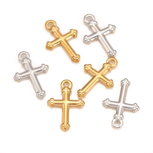 Stainless Steel Cross Pendants, 304 Stainless Steel, plated, DIY 