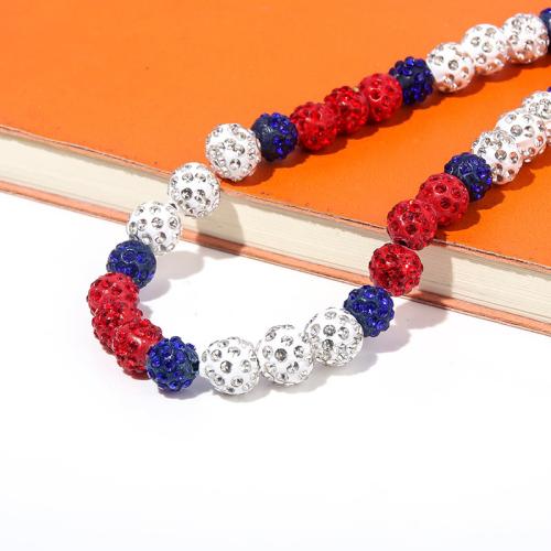 Joyería de acero inoxidable de diamantes de imitación, acero inoxidable 304, Esférico, Recubrimiento iónico al vacío, unisexo & con diamantes de imitación, más colores para la opción, Vendido por UD