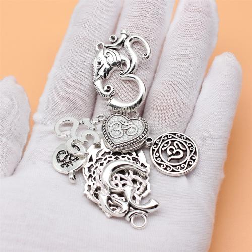 Zinc Alloy Jewelry Pendants, antique silver color plated, DIY 