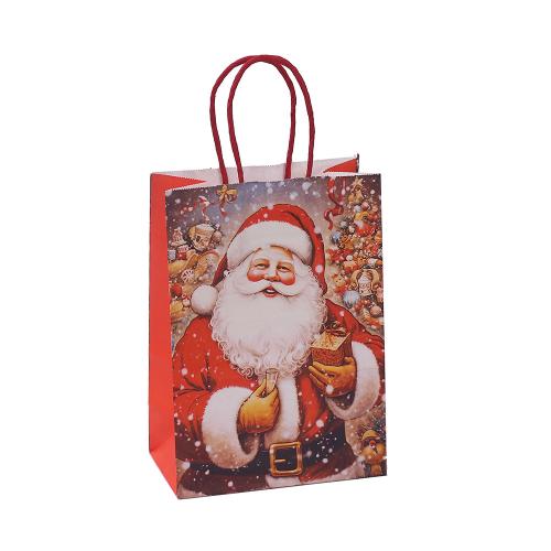 Kraft Sac de cadeau de Noël, Impression, normes différentes pour le choix & modèles différents pour le choix, Vendu par PC[