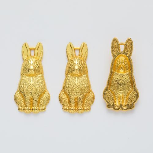 Zinc Alloy Animal Pendants, Rabbit, DIY [