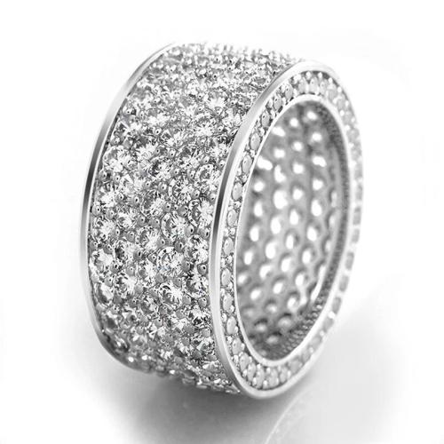 Befestigter Zirkonia Messingring Fingerring, Messing, unisex & verschiedene Größen vorhanden & Micro pave Zirkonia, keine, verkauft von PC[