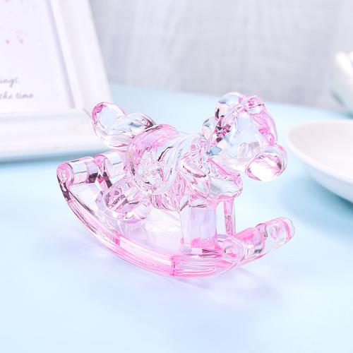 Acrylic Decoration, rocking horse, injection moulding, for home and office [