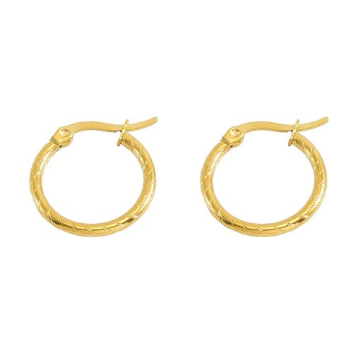 Stainless Steel Leverback Earring, 304 Stainless Steel, 18K gold plated, fashion jewelry & for woman 