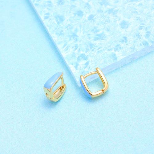 Brass Drop Earring, plated, for woman & enamel nickel, lead & cadmium free 