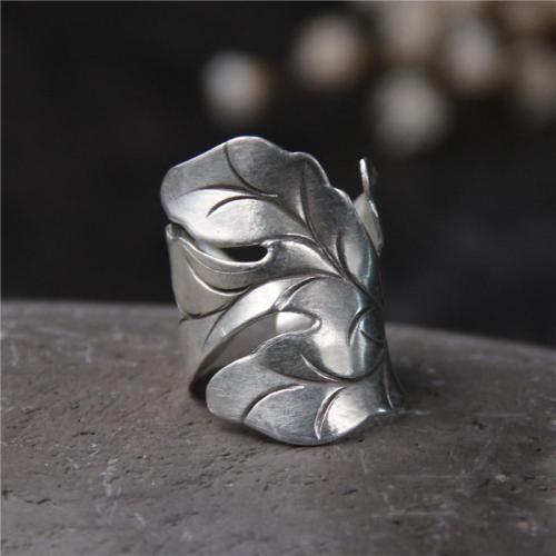 Brass Finger Ring, Leaf, fashion jewelry & Unisex, US Ring 