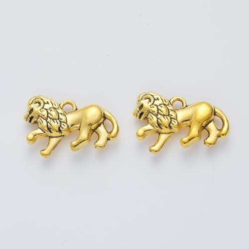 Zinc Alloy Animal Pendants, Lion, DIY [