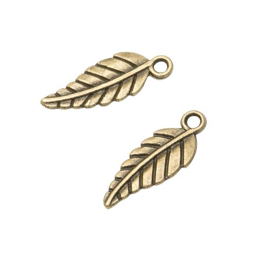 Zinc Alloy Leaf Pendants, DIY [