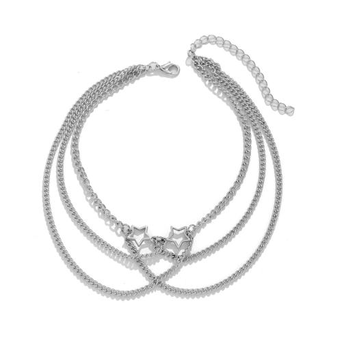 Body Chain Jewelry, Zinc Alloy, with iron chain, for woman 