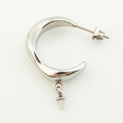 Stainless Steel Earring Stud Component, 316 Stainless Steel, fashion jewelry & DIY, original color 