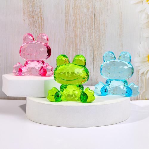 Acrylic Decoration, Frog, injection moulding, for home and office, Random Color 