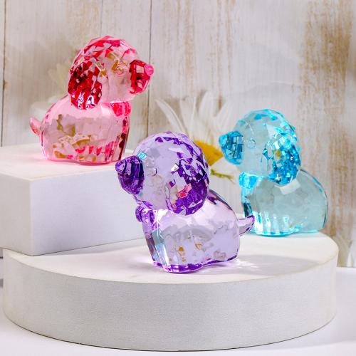 Acrylic Decoration, Dog, injection moulding, for home and office, Random Color 