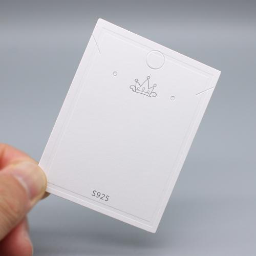 Fashion Jewelry Display Card, Paper, multifunctional white [