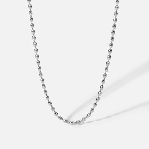 Titanium Steel Jewelry Necklace, with 5cm extender chain, plated, for woman Approx 40 cm 