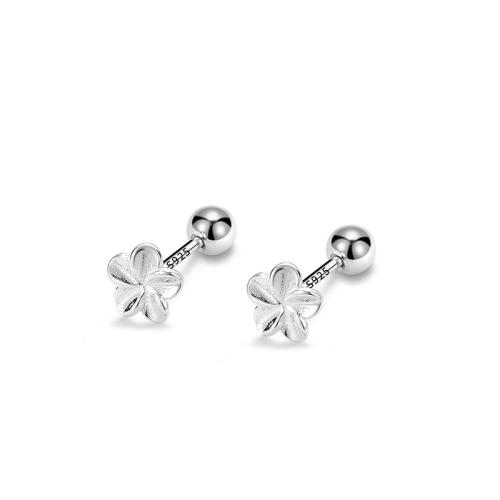 Sterling Silver Stud Earring, argent sterling 925, Placage, pour femme, argent, Vendu par paire