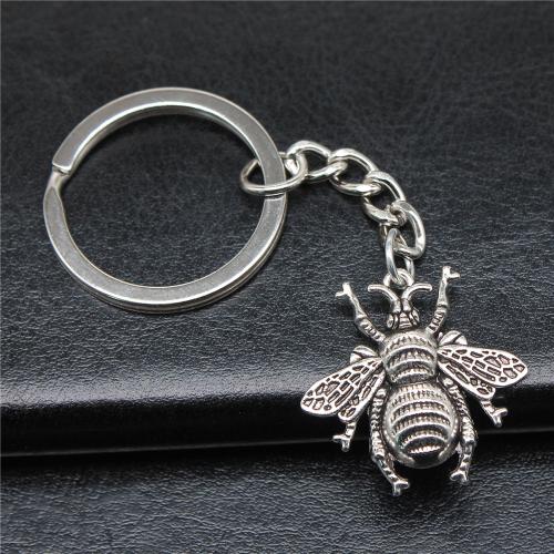 Zinc Alloy Key Chain Jewelry, Bee, plated, fashion jewelry 