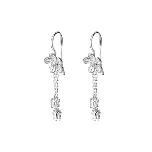 Boucle d'oreille goutte argent sterling, argent sterling 925, pour femme, argent, Vendu par paire