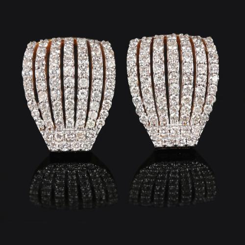 Cubic Zirconia Micro Pave Brass Earring, fashion jewelry & micro pave cubic zirconia & for woman 