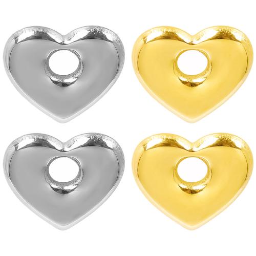 Stainless Steel Heart Pendants, 304 Stainless Steel, Vacuum Ion Plating, DIY 