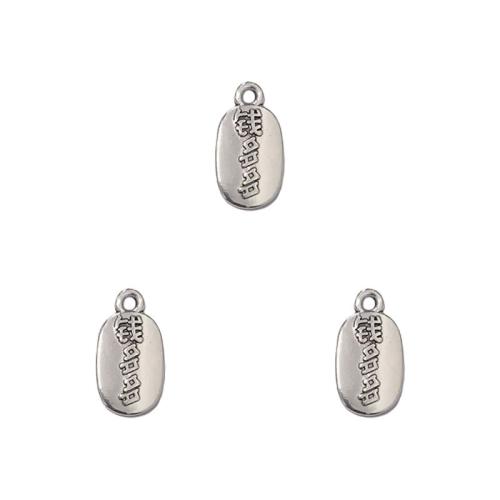 Zinc Alloy Jewelry Pendants, antique silver color plated, DIY Approx 