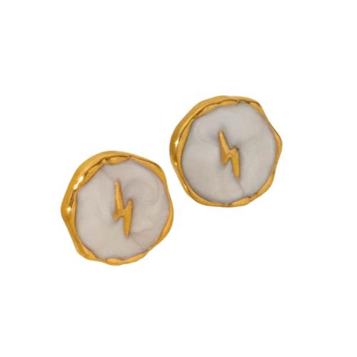 Stainless Steel Stud Earring, 304 Stainless Steel, Vacuum Ion Plating, fashion jewelry & for woman & enamel 