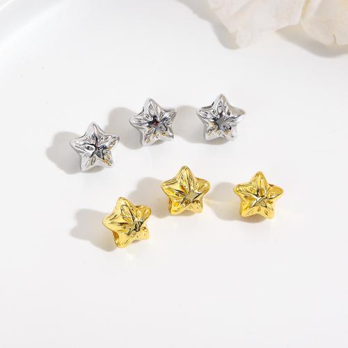 Brass Jewelry Beads, Star, plated, DIY 