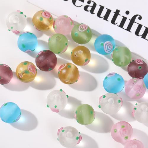 Holprige Lampwork Perlen, rund, DIY, keine, 12mm, 100PCs/Tasche, verkauft von Tasche[