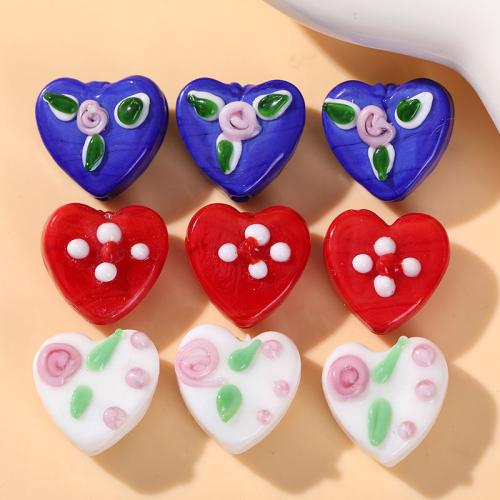 Glass Beads, Heart, DIY 