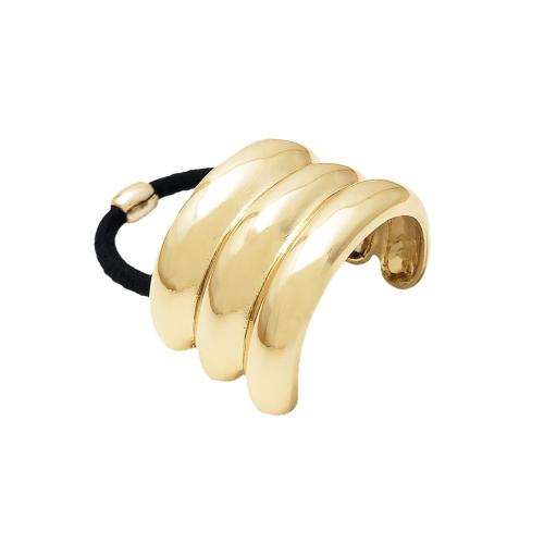 Gomas para el Cabello, aleación de zinc, chapado en color dorado, Joyería, dorado, Vendido por UD