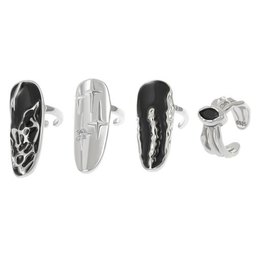 Zinc Alloy, plated, 4 pieces & fashion jewelry & for woman 