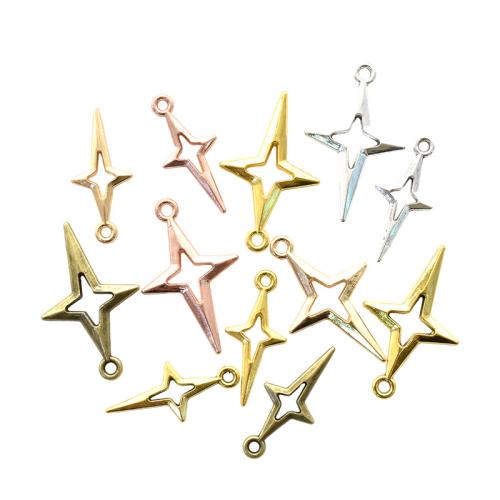 Zinc Alloy Star Pendant, plated, DIY [