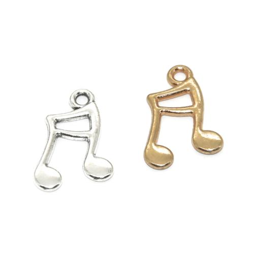 Musical Instrument Shaped Zinc Alloy Pendants, plated, DIY [