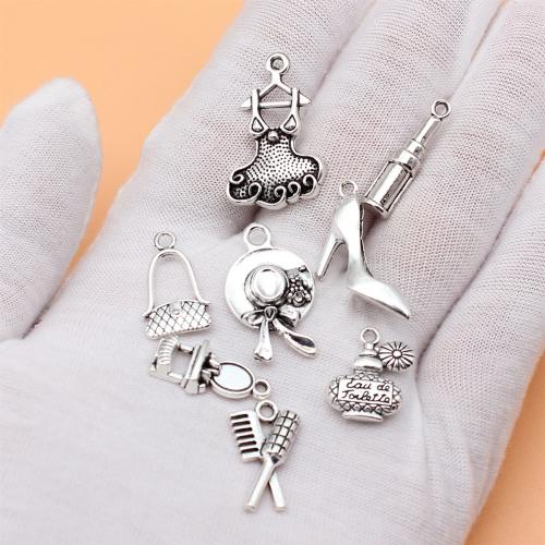 Zinc Alloy Jewelry Pendants, antique silver color plated, DIY 