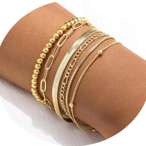 Stainless Steel Anklets Jewelry, 304 Stainless Steel, plated, multilayer & for woman cm 