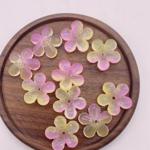 Clip de Cabello Broche Encontrar, Cristal de murano, Flor del ciruelo, barniz de secado al horno, Bricolaje, más colores para la opción, 22mm, Vendido por UD[