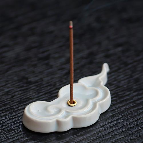 Porcelain Incense Seat, Cloud, handmade, for home and office & durable [