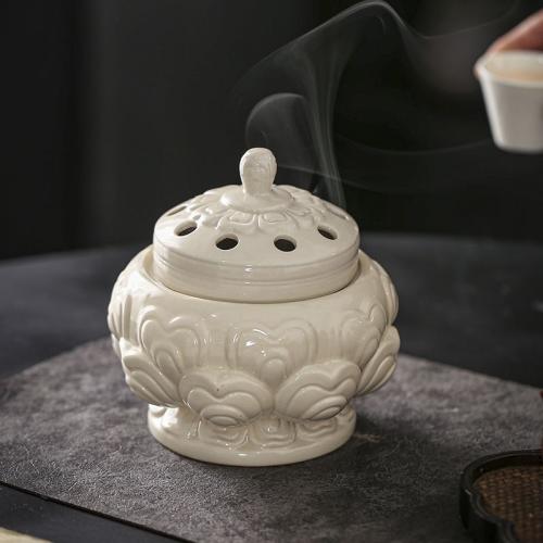 Porcelain Incense Burner, handmade, for home and office & durable [