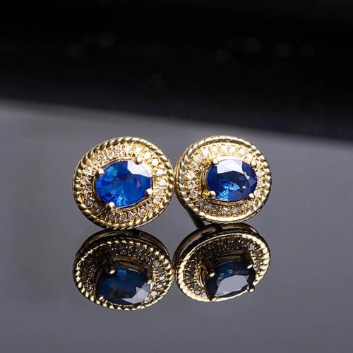 Cubic Zirconia Micro Pave Brass Earring, fashion jewelry & micro pave cubic zirconia & for woman 