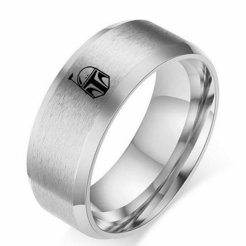 Edelstahl Fingerring, 304 Edelstahl, Modeschmuck & unisex & verschiedene Größen vorhanden, keine, width 8mm, verkauft von PC