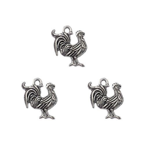 Pendentifs animaux en alliage de zinc, animal, Plaqué de couleur d'argent, DIY Environ Vendu par sac