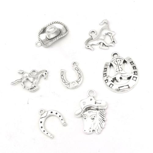 Zinc Alloy Jewelry Pendants, antique silver color plated, DIY  